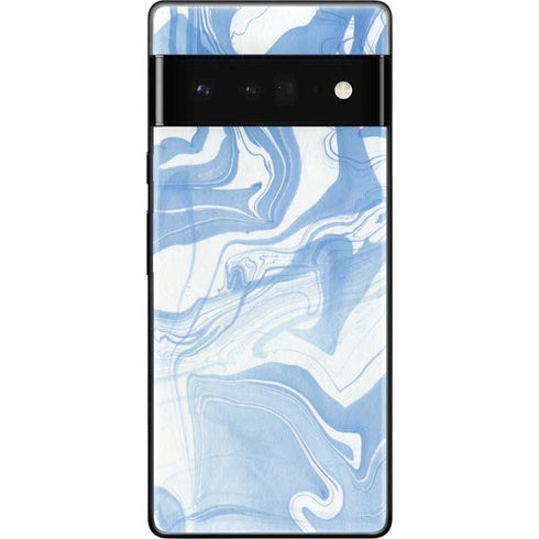 Blue Marbling Google Pixel 6 Pro Skin